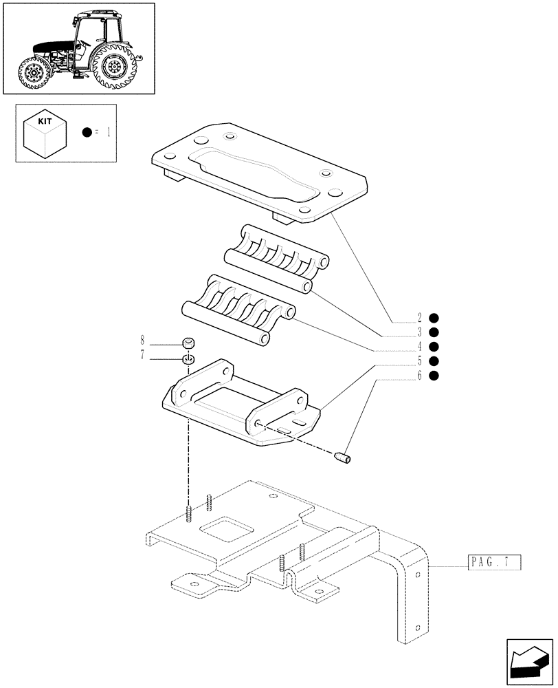 Схема запчастей Case IH JX1085C - (1.83.0[04A]) - HOODS - D5222 (08) - SHEET METAL