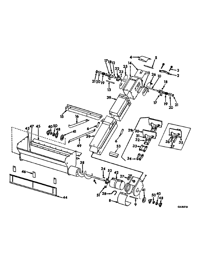 Схема запчастей Case IH 715 - (25-08) - ELEVATORS, TAILINGS ELEVATOR AND TROUGH Elevators