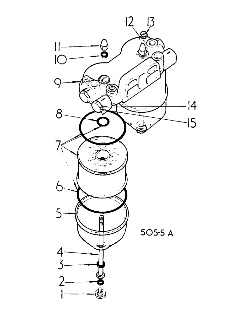 Схема запчастей Case IH 785 - (12-080) - FUEL FILTER, TWO-STAGE, UP TO 120520 Power