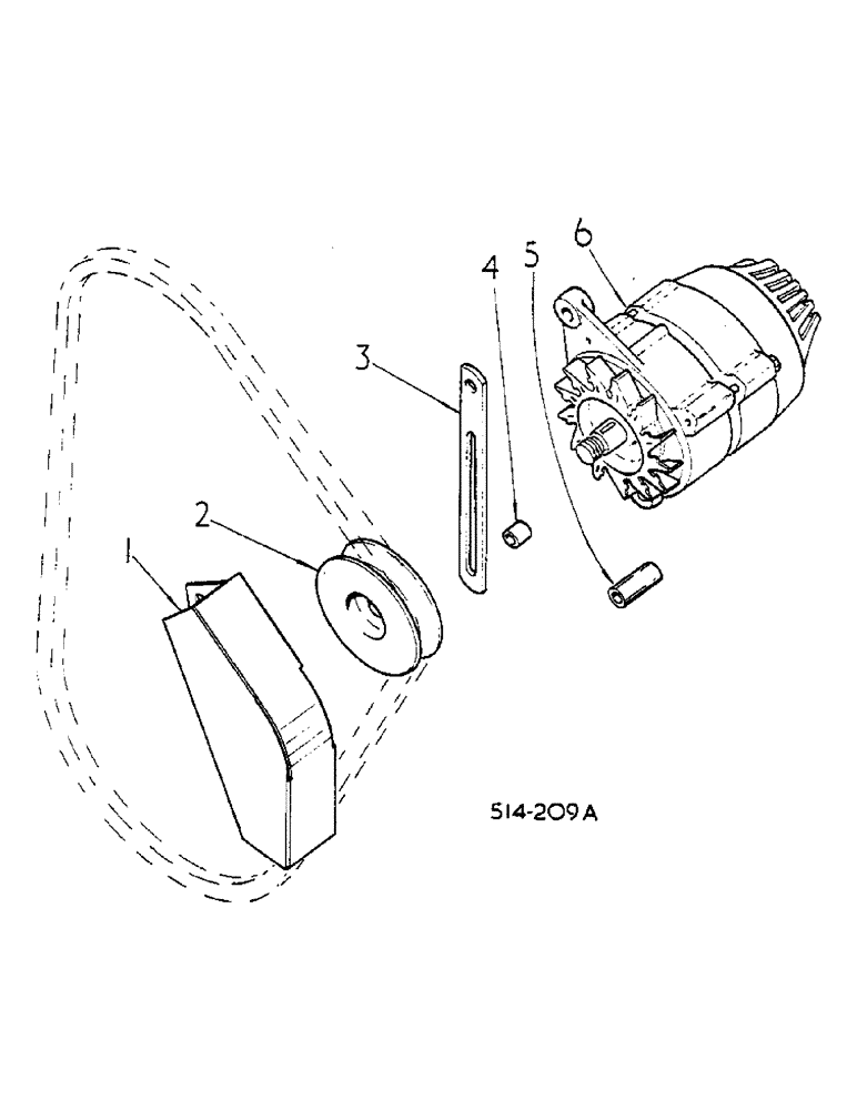 Схема запчастей Case IH 2500 - (08-13) - ALTERNATOR AND CONNECTIONS, 574 S/N 11094 AND UP, 2500 S/N 630 AND UP (06) - ELECTRICAL