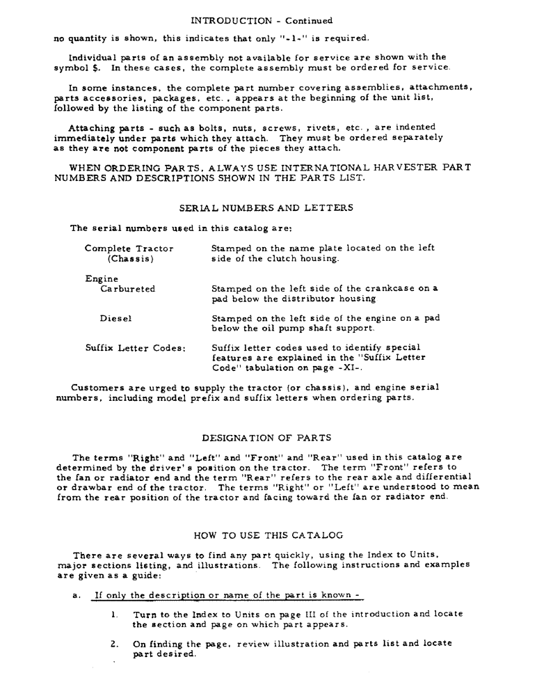 Схема запчастей Case IH 2856 - (09) - INTRODUCTION - SERIAL NUMBER LOCATIONS (00) - GENERAL