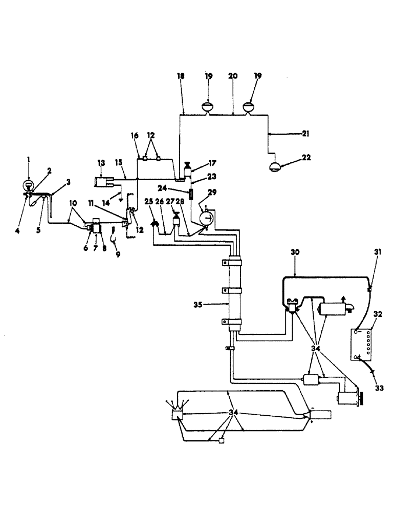 Схема запчастей Case IH 201 - (E-006) - ELECTRICAL SYSTEM, WIRING DIAGRAM, PRIOR TO SERIAL NUMBER H-1200 (55) - ELECTRICAL SYSTEMS