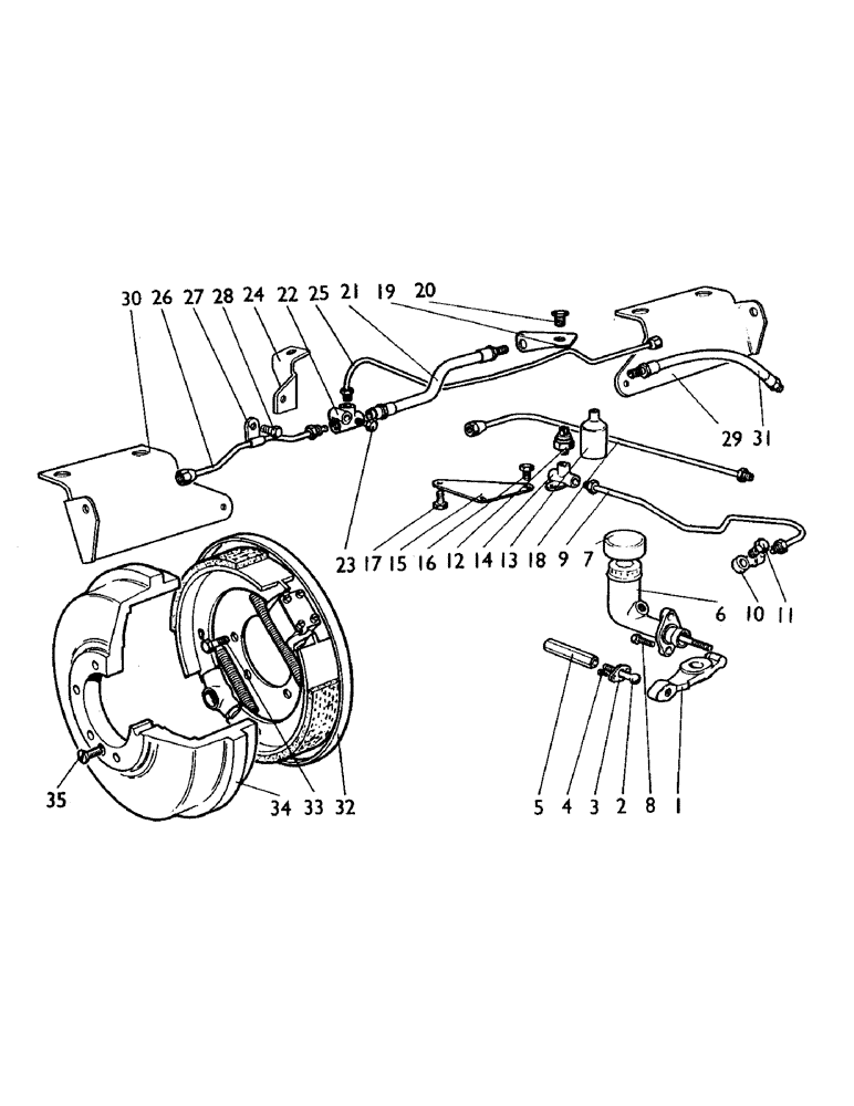 Схема запчастей Case IH 990 - (G14) - BRAKES, FRONT WHEEL BRAKES, STANDARD FRONT AXLE, 990 AND 995 TRACTORS, OPTIONAL EQUIPMENT (5.1) - BRAKES