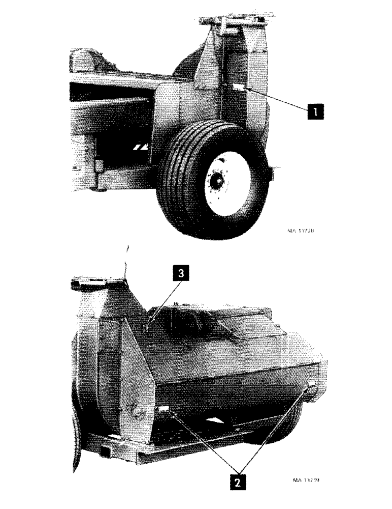 Схема запчастей Case IH 830 - (A-08) - REFLECTORS AND SMV EMBLEM BRACKET 