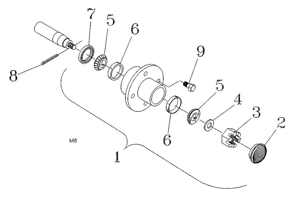 Схема запчастей Case IH 2500 - (75.200.24) - ROW MARKER DISC HUB (75) - SOIL PREPARATION