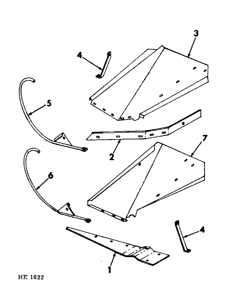 Схема запчастей Case IH 230 - (16-14) - PLATFORM, DIVIDERS AND SOLE PLATE Platform