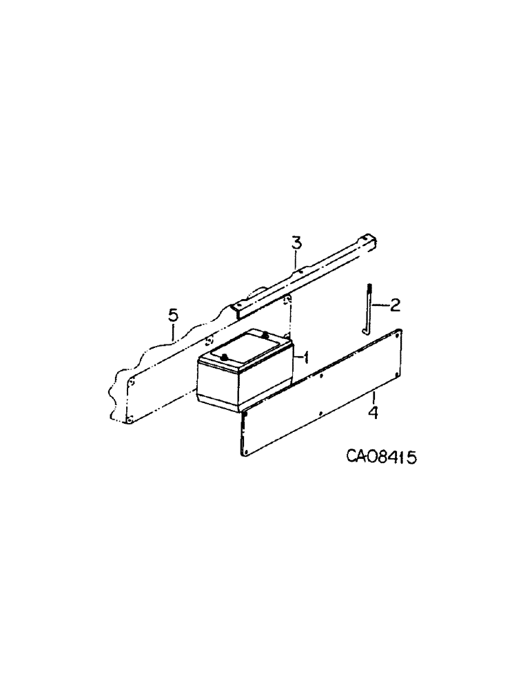 Схема запчастей Case IH 4586 - (08-04[A]) - ELECTRICAL, BATTERY AND MOUNTING, 4586 TRACTORS WITH SERIAL NO. 1501 AND ABOVE (06) - ELECTRICAL