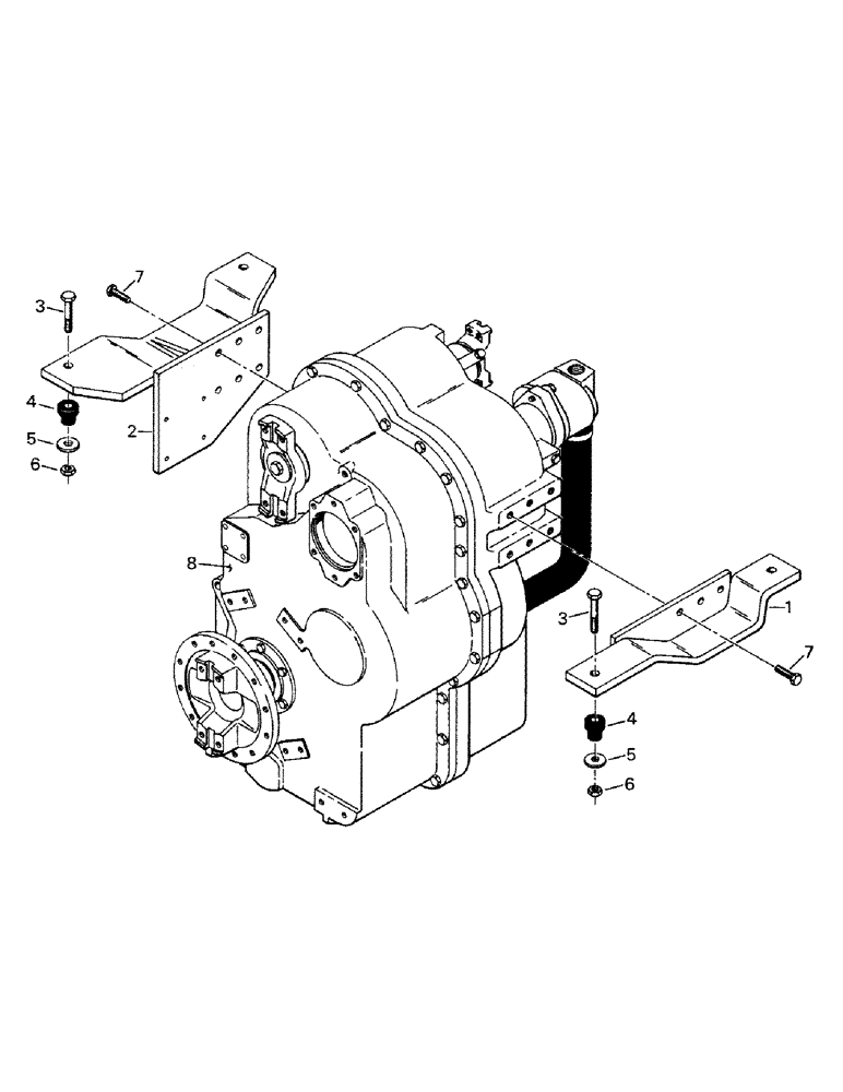 Схема запчастей Case IH KP-1400 - (04-23) - TRANSMISSION MOUNTING (04) - Drive Train