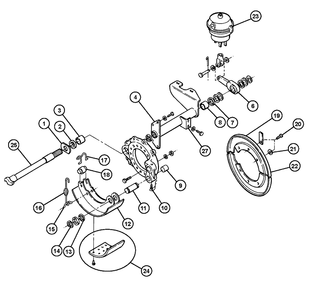 Схема запчастей Case IH FLX4375 - (04-009) - REAR AXLE BRAKE Frame & Suspension