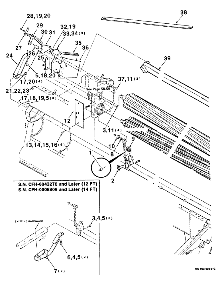 Схема запчастей Case IH 8360 - (5-02) - HAY CONDITIONER ASSEMBLY, RIGHT (09) - CHASSIS