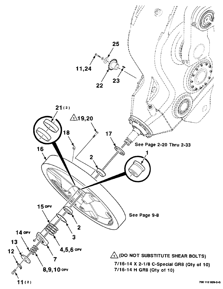 Схема запчастей Case IH 8590 - (02-16) - FLYWHEEL ASSEMBLY Driveline