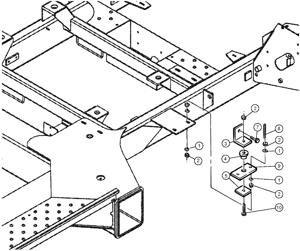 Схема запчастей Case IH SPX3200 - (03-038) - HYDROSTATIC PUMP MOUNTING GROUP (01) - ENGINE