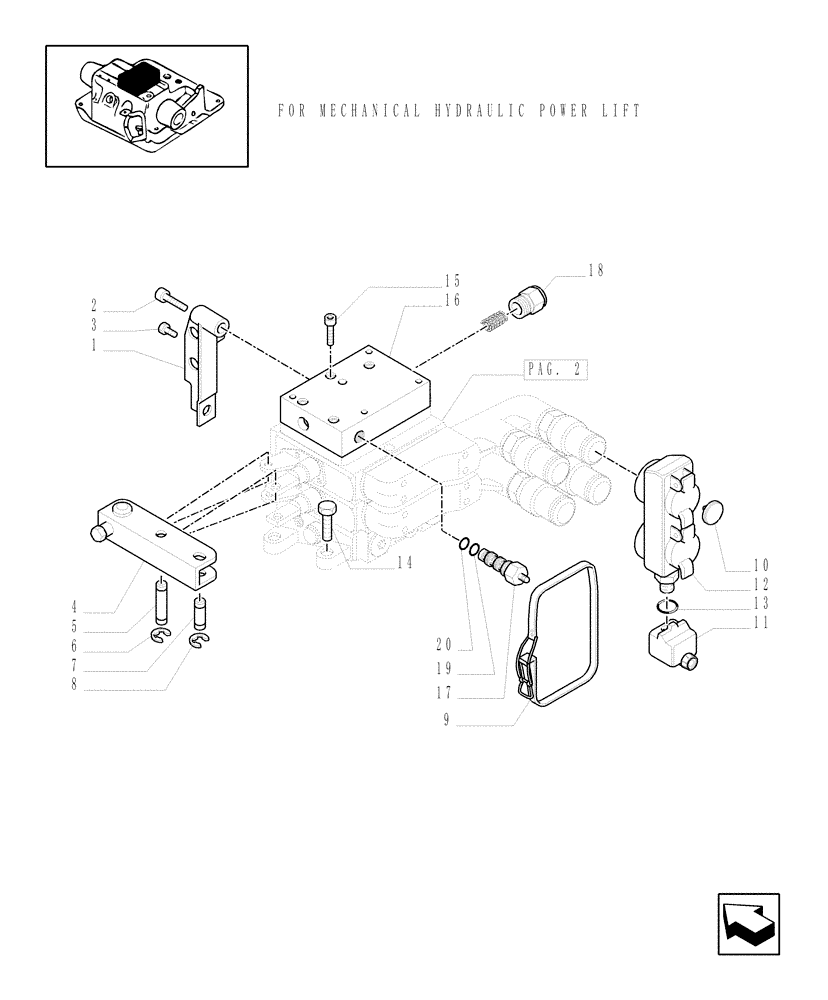 Схема запчастей Case IH MXU100 - (1.82.7/19[01]) - (VAR.353) 2 CCLS CONTROL VALVES WITH TRAILER BRAKE VALVE AND ASSOCIATED PARTS (07) - HYDRAULIC SYSTEM