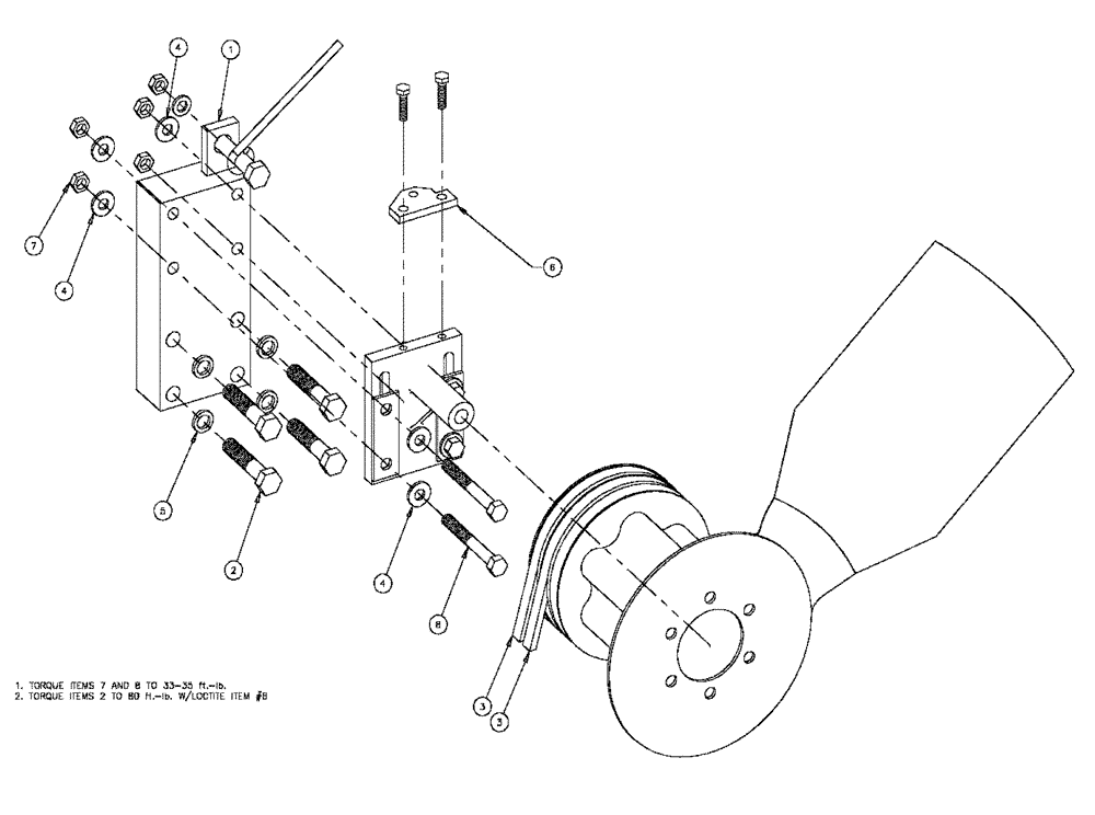 Схема запчастей Case IH 4330 - (02-006) - FAN BRACKET ASSEMBLY (01) - ENGINE