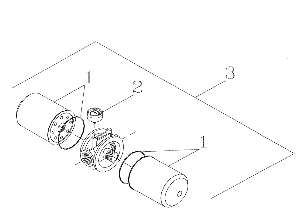 Схема запчастей Case IH 7700 - (B07[01]) - SUCTION FILTER Hydraulic Components & Circuits