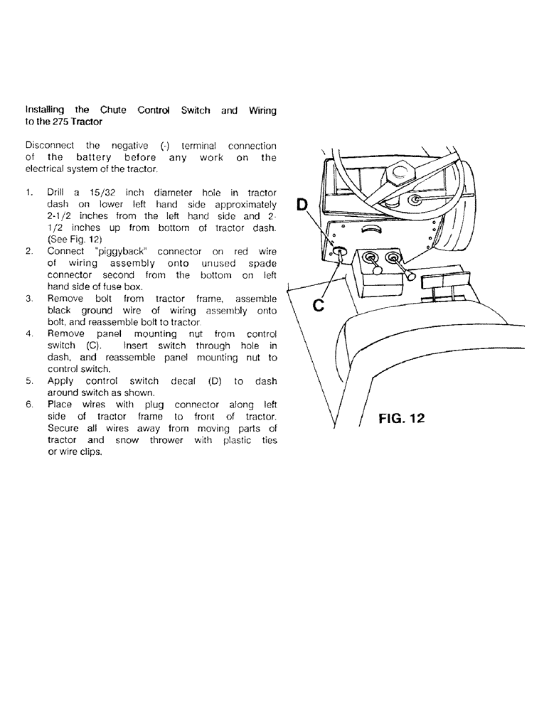 Схема запчастей Case IH C100 - (14) - PREPARATION OF THE TRACTOR 