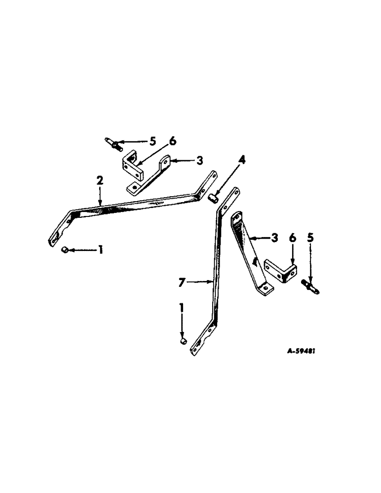 Схема запчастей Case IH 135 - (C-6) - THREE POINT HITCH, 1959 TO 1961 