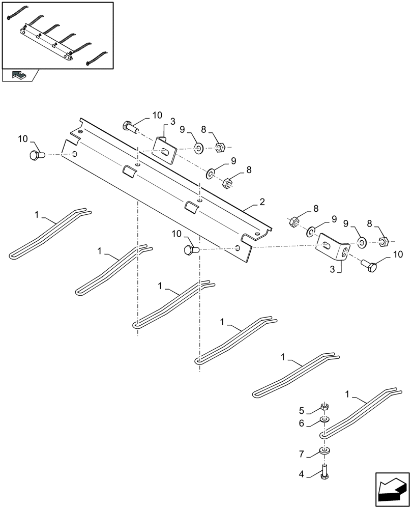 Схема запчастей Case IH LB433R - (15.10[01]) - NEEDLES - CLEANING KIT (15) - KNOTTER /WRAPPER