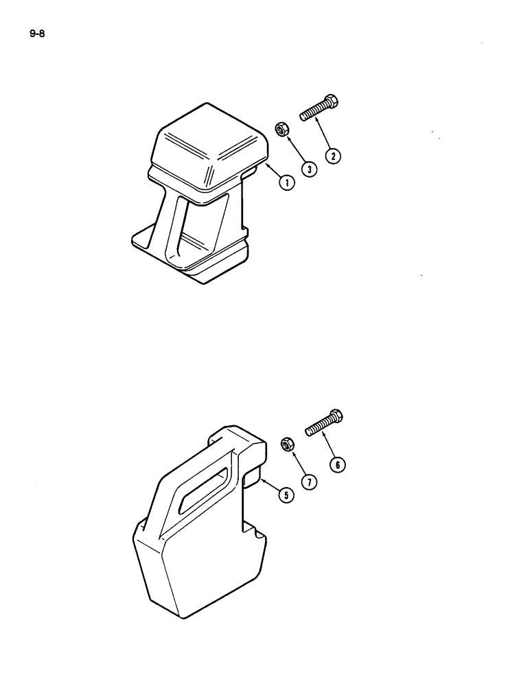 Схема запчастей Case IH 245 - (9-08) - FRONT END WEIGHTS (09) - CHASSIS/ATTACHMENTS