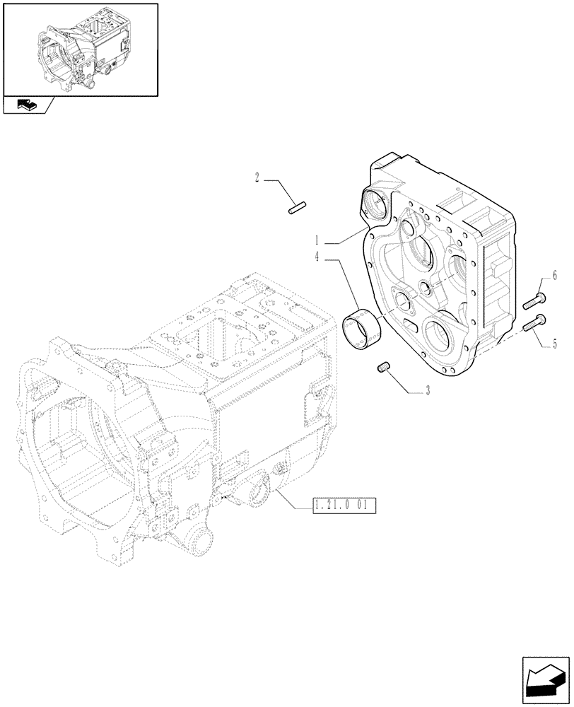 Схема запчастей Case IH PUMA 165 - (1.21.0[03]) - SPACER (03) - TRANSMISSION