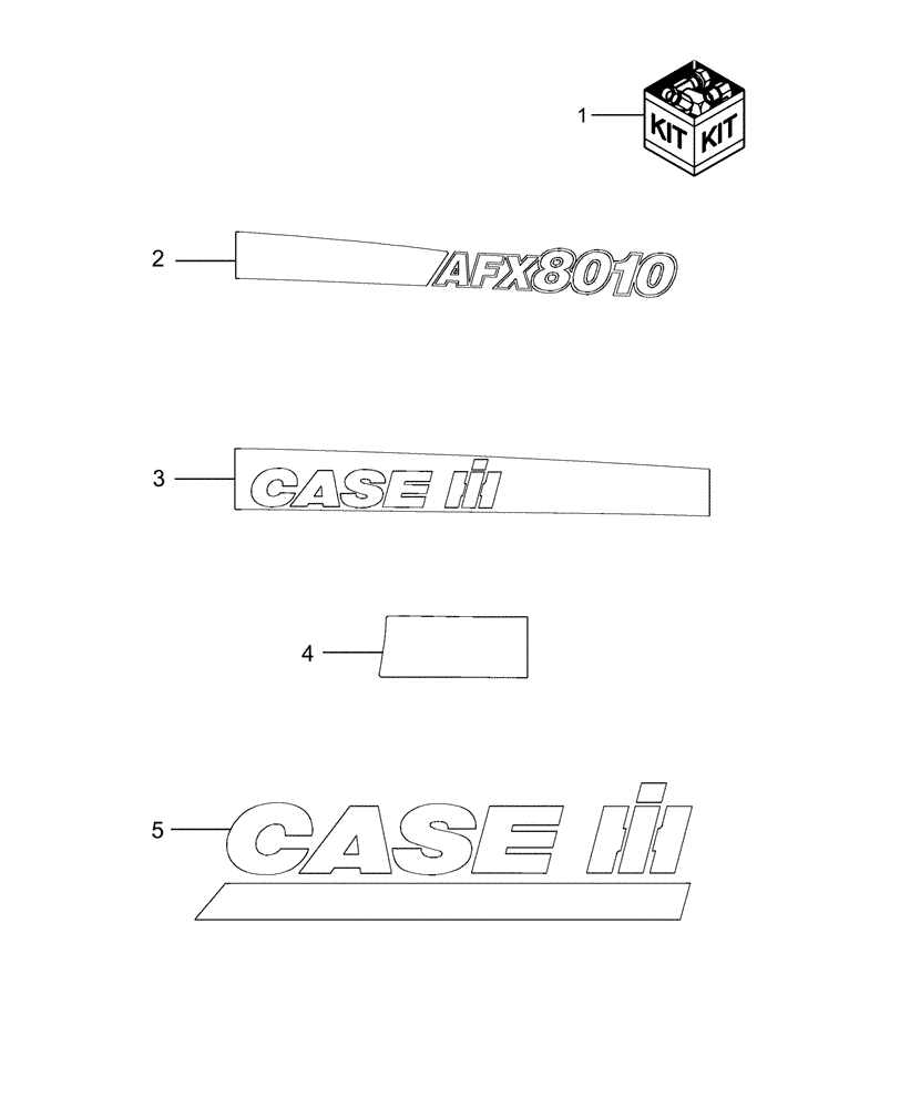 Схема запчастей Case IH AFX8010 - (E.60.A.01[2]) - DECALS, R.H. SIDE & REAR E - Body and Structure