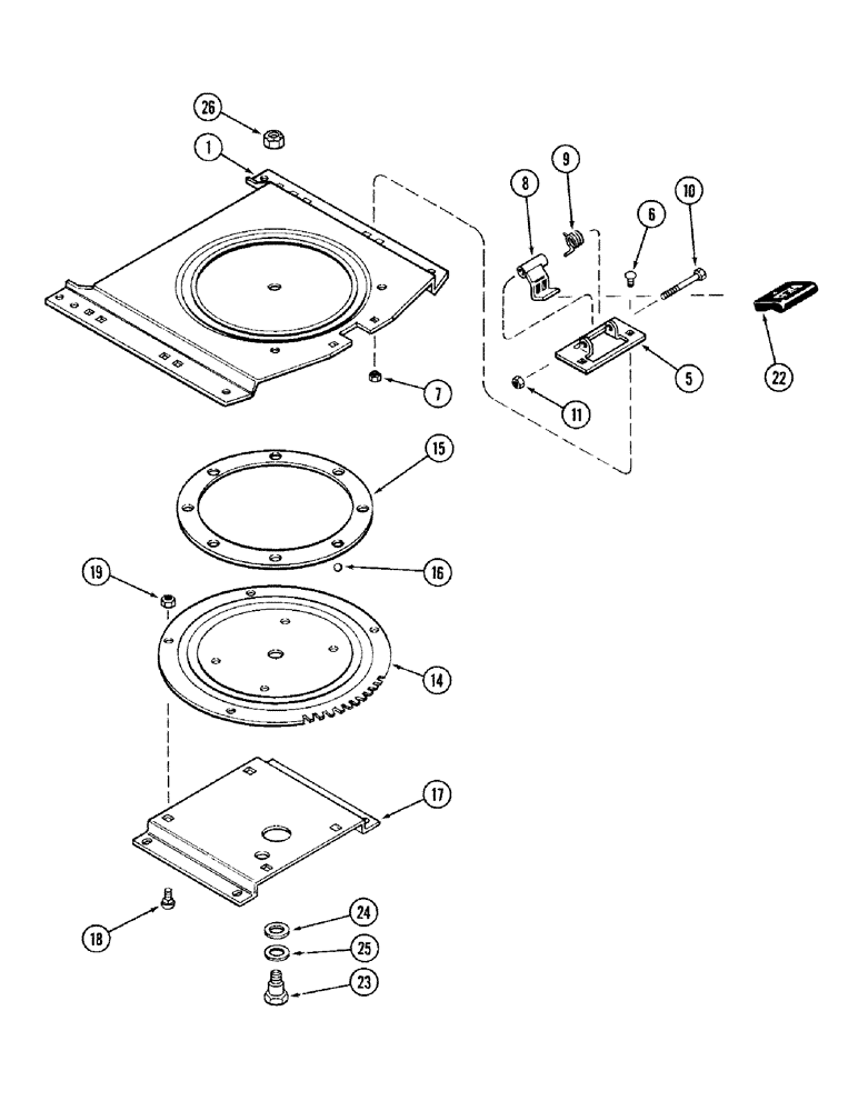 Схема запчастей Case IH 2394 - (9-058) - CLOTH SEAT, AIR/OIL SUSPENSION, PRIOR TO P.I.N. 9938101 (09) - CHASSIS/ATTACHMENTS