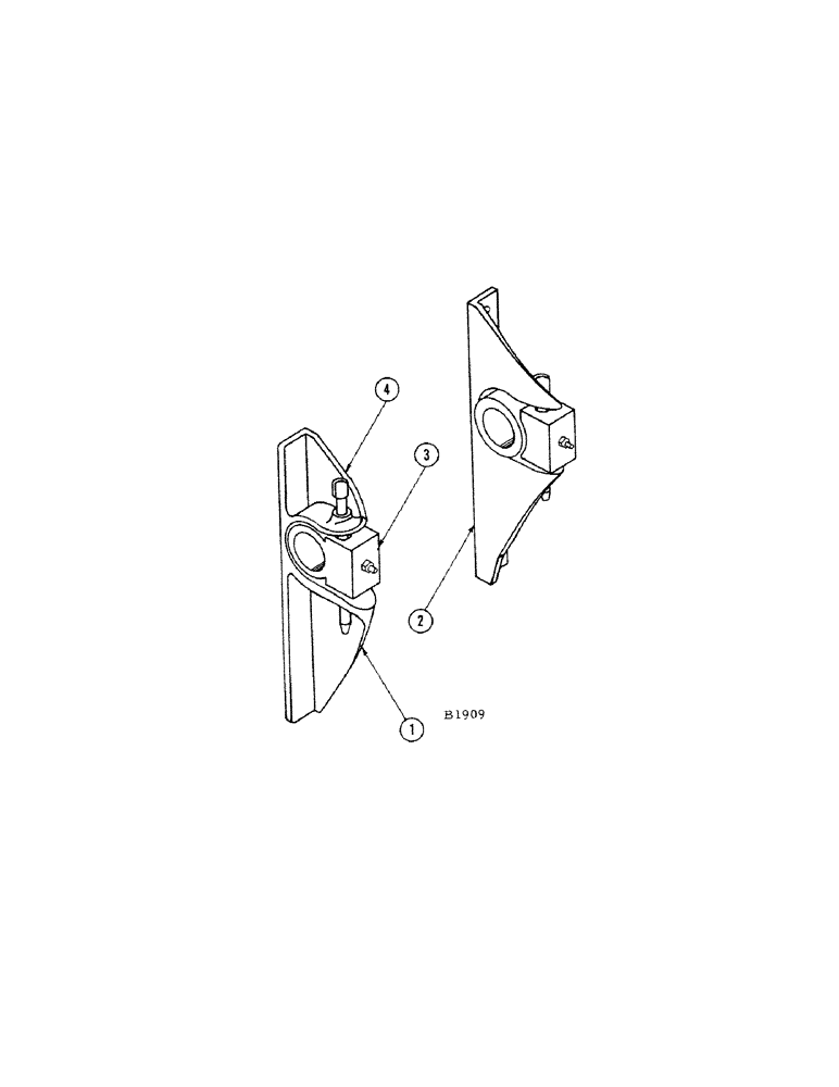 Схема запчастей Case IH 1010 - (060[A]) - HEADER PIVOT BRACKETS (58) - ATTACHMENTS/HEADERS