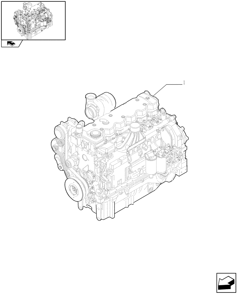 Схема запчастей Case IH PUMA 125 - (0.02.1/02) - ENGINE - JAPAN (VAR.330004) (01) - ENGINE