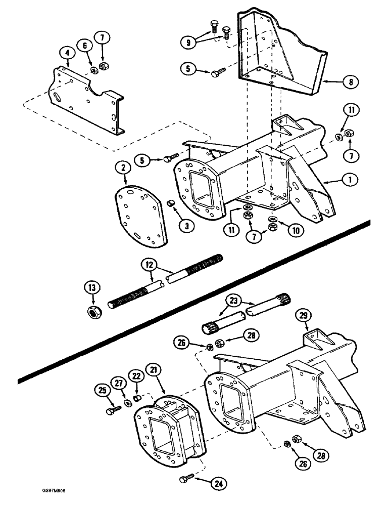 Схема запчастей Case IH 1660 - (6-70) - DRIVE AXLE (03) - POWER TRAIN