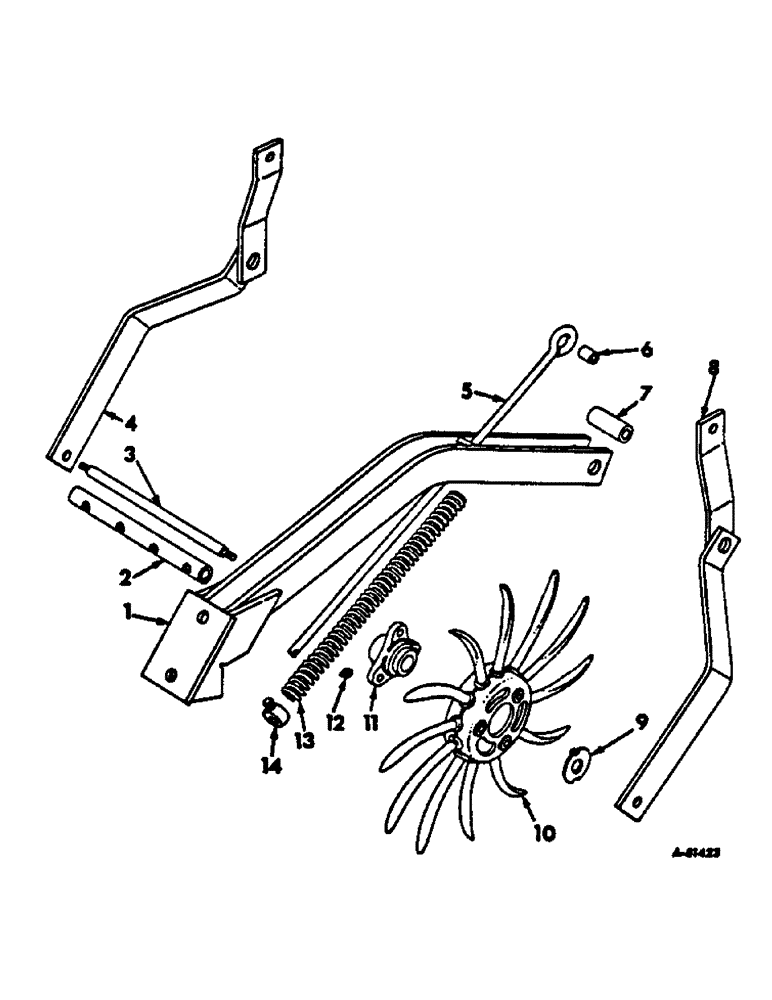 Схема запчастей Case IH 56-SERIES - (N-76) - ROTARY HOE STRIP TILLAGE ATTACHMENT, FOR 2 & 4 ROW PLANTER W/36", 38" & 40" ROWS, BUILT 1966 TO 1970 