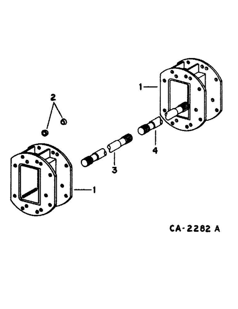 Схема запчастей Case IH 1480 - (07-10) - DRIVE TRAIN, MAIN AXLE EXTENSION Drive Train