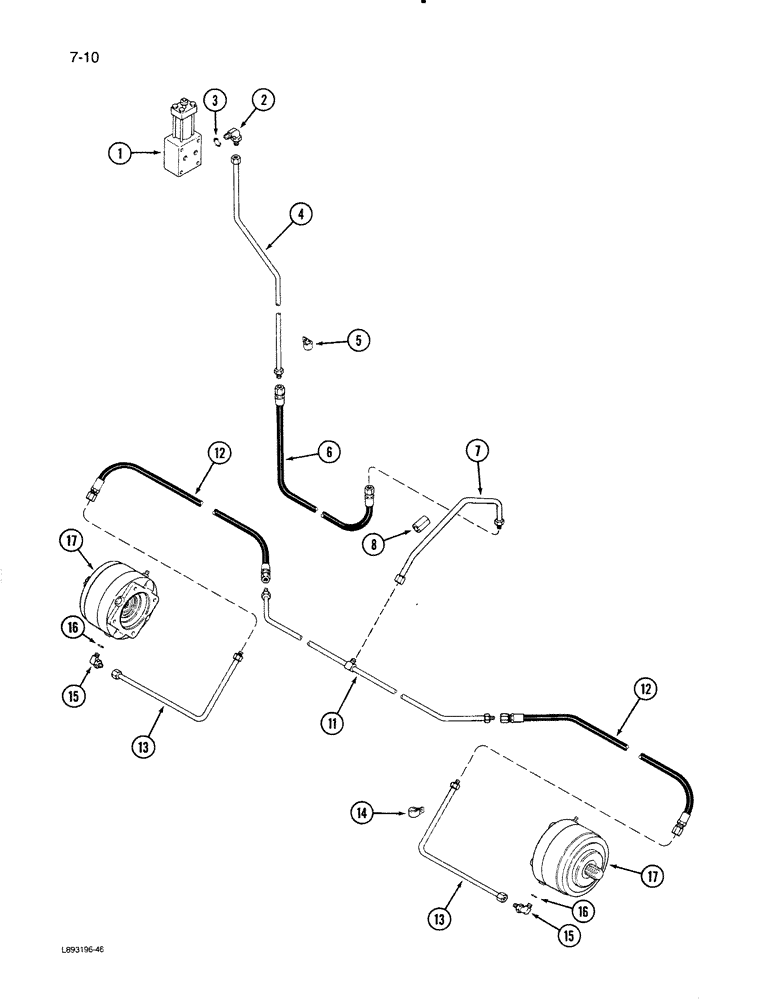 Схема запчастей Case IH 1670 - (7-10) - FAILSAFE BRAKE SYSTEM (5.1) - BRAKES