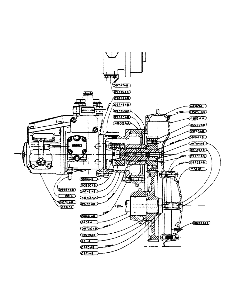 Схема запчастей Case IH 400-SERIES - (065) - POWRCEL DIESEL ENGINE, SINGLE PLUNGER FUEL PUMP (02) - ENGINE