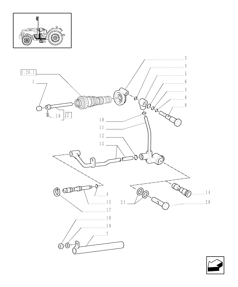 Схема запчастей Case IH JX1095N - (1.28.8[02]) - GEAR LUBRICATION SYSTEM (03) - TRANSMISSION