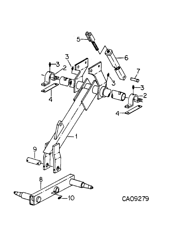 Схема запчастей Case IH 4600 - (A-12) - 4600 VIBRA SHANK, WING TYPE, WING FRAME ROCKSHAFT WITH DEPTH CONTROL DUAL AXLE 