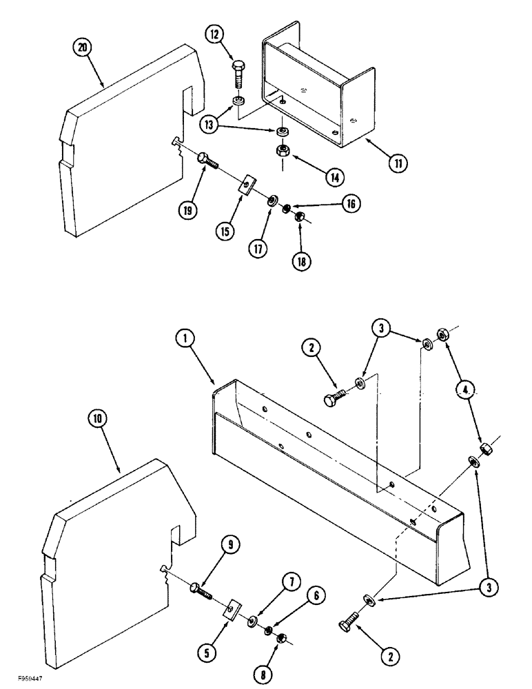 Схема запчастей Case IH 9390 - (9-112) - REAR WEIGHTS (09) - CHASSIS/ATTACHMENTS