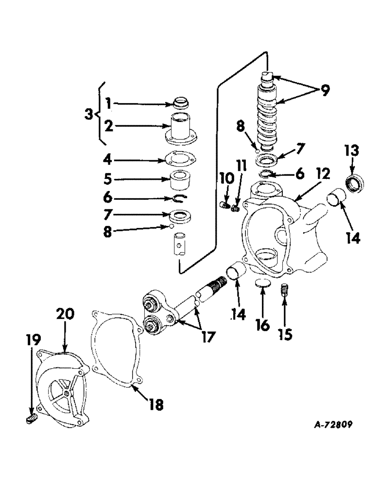 Схема запчастей Case IH 503 - (122) - STEERING GEAR CASE, ROSS GEAR (41) - STEERING