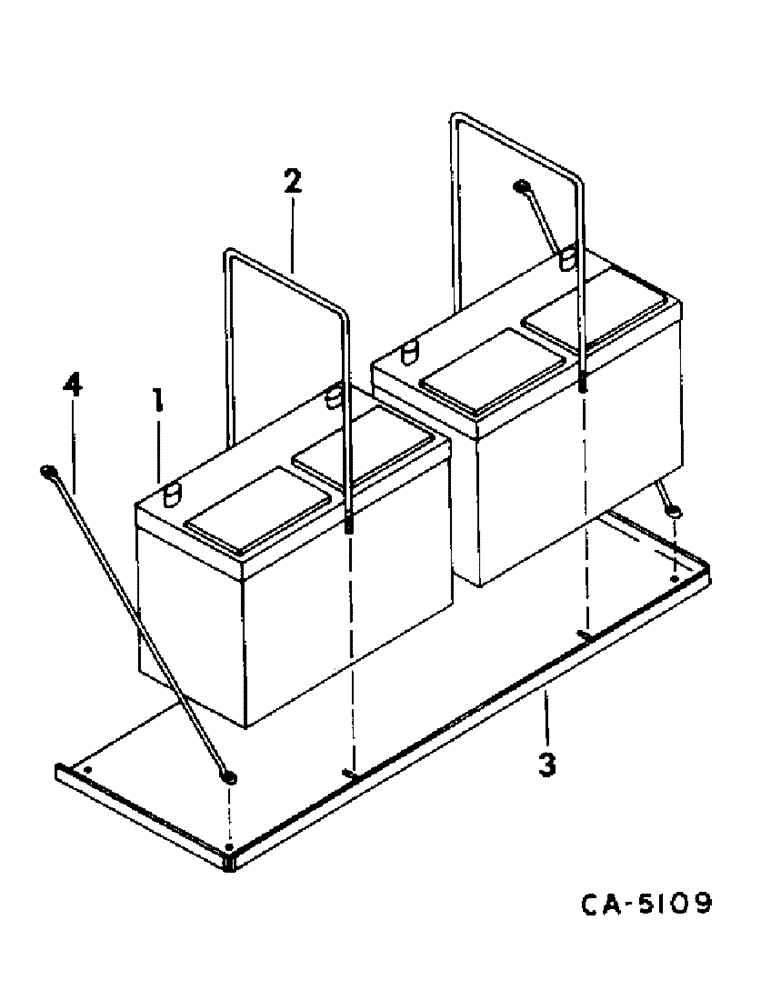 Схема запчастей Case IH 715 - (08-13) - ELECTRICAL, BATTERY AND MOUNTING (06) - ELECTRICAL