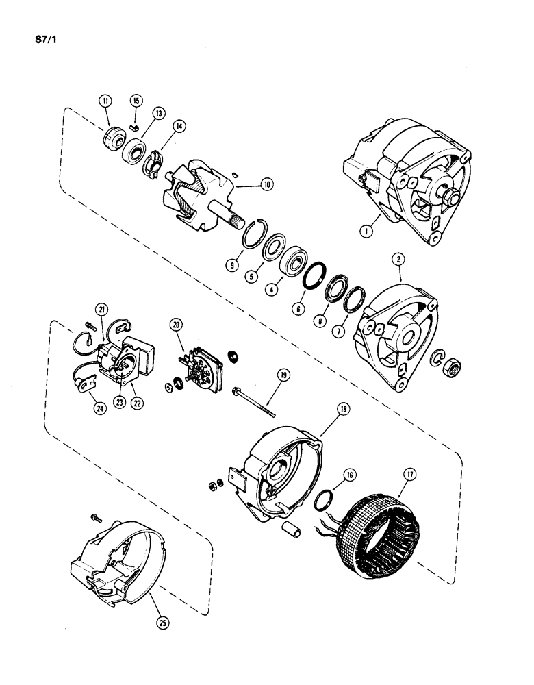 Схема запчастей Case IH 1190 - (S-07) - K956426 ALTERNATOR (06) - ELECTRICAL SYSTEMS