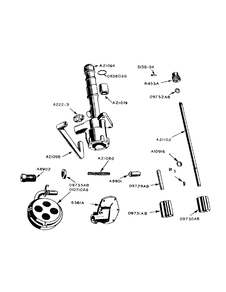 Схема запчастей Case IH 800 - (196) - OIL PUMP (10) - ENGINE