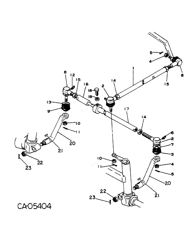 Схема запчастей Case IH 284 - (05-01) - STEERING, STEERING LINKAGE, GASOLINE ENGINE TRACTORS WITH SERIAL NO. 011793 AND BELOW (04) - STEERING