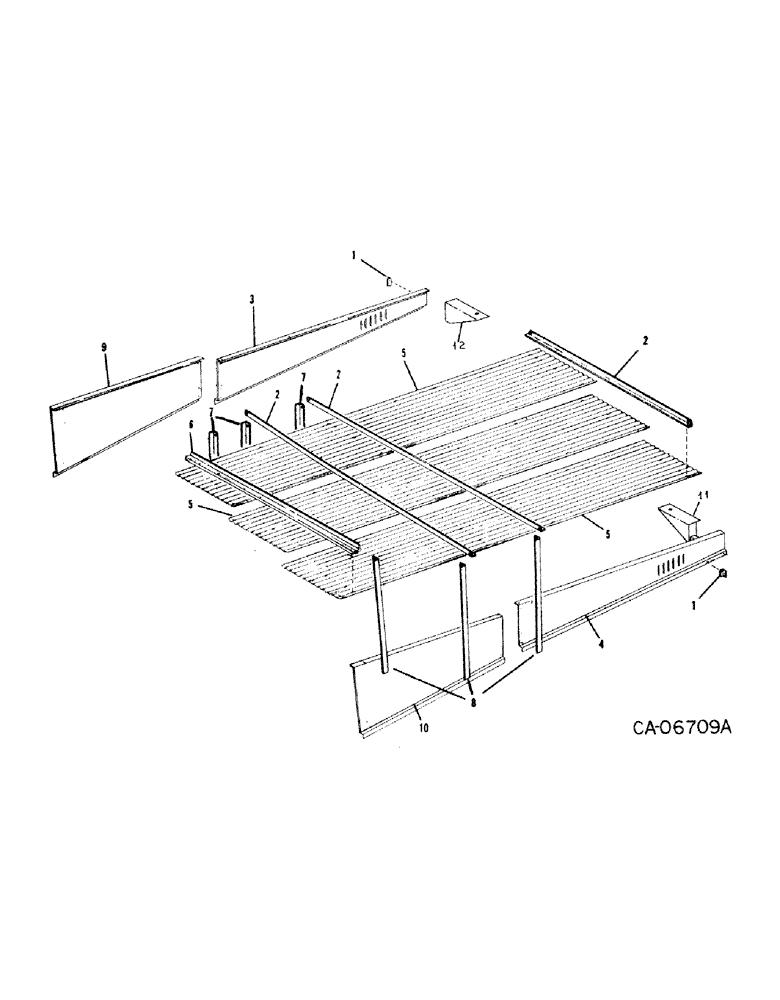 Схема запчастей Case IH 130 - (H-14) - ROOF AND SUPPORTS 