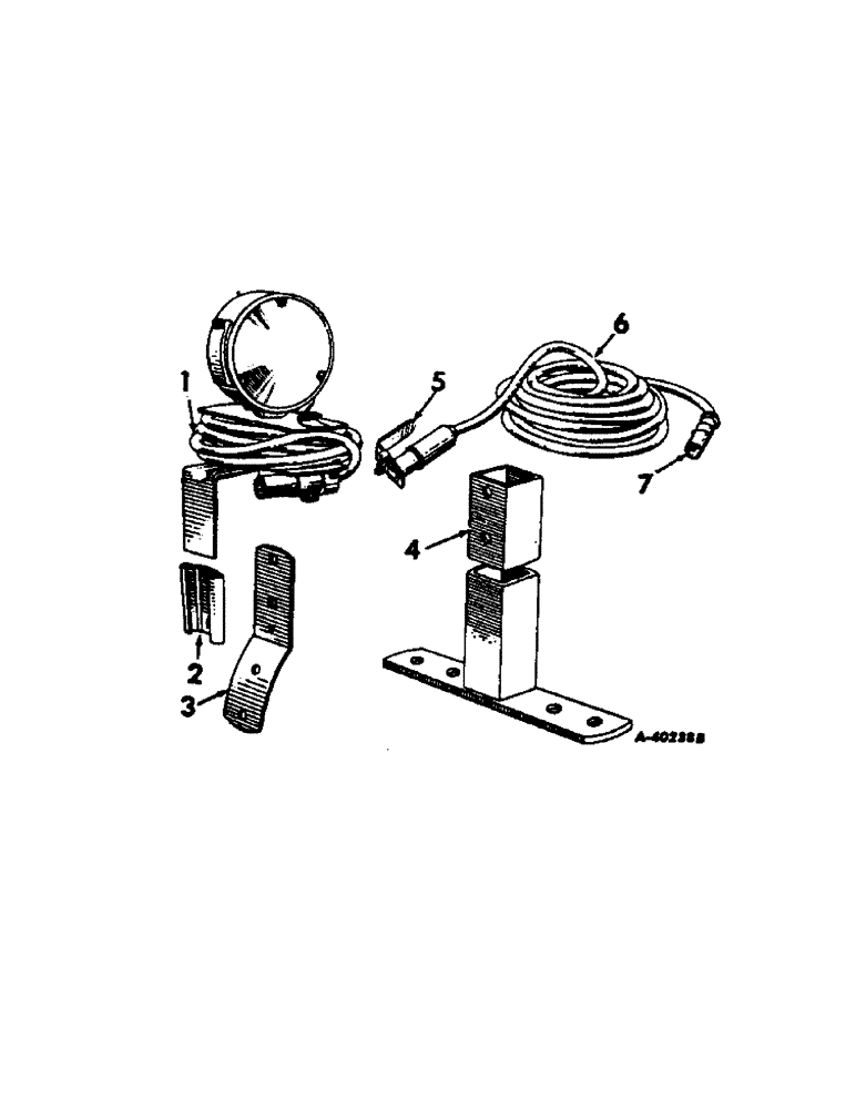 Схема запчастей Case IH 660 - (108) - ELECTRICAL SYSTEM, SAFETY LIGHT AND EXTENSION CABLE (06) - ELECTRICAL SYSTEMS