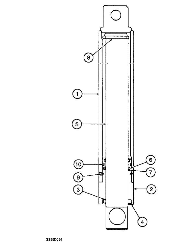 Схема запчастей Case IH 1400 - (8-04) - HYDRAULIC CYLINDER, UNIT LIFT (07) - HYDRAULICS