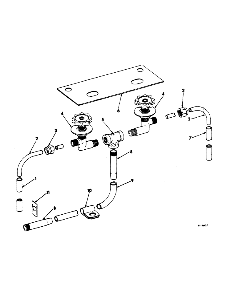 Схема запчастей Case IH 414 - (110) - WATER LINES, IN DRUM (58) - ATTACHMENTS/HEADERS