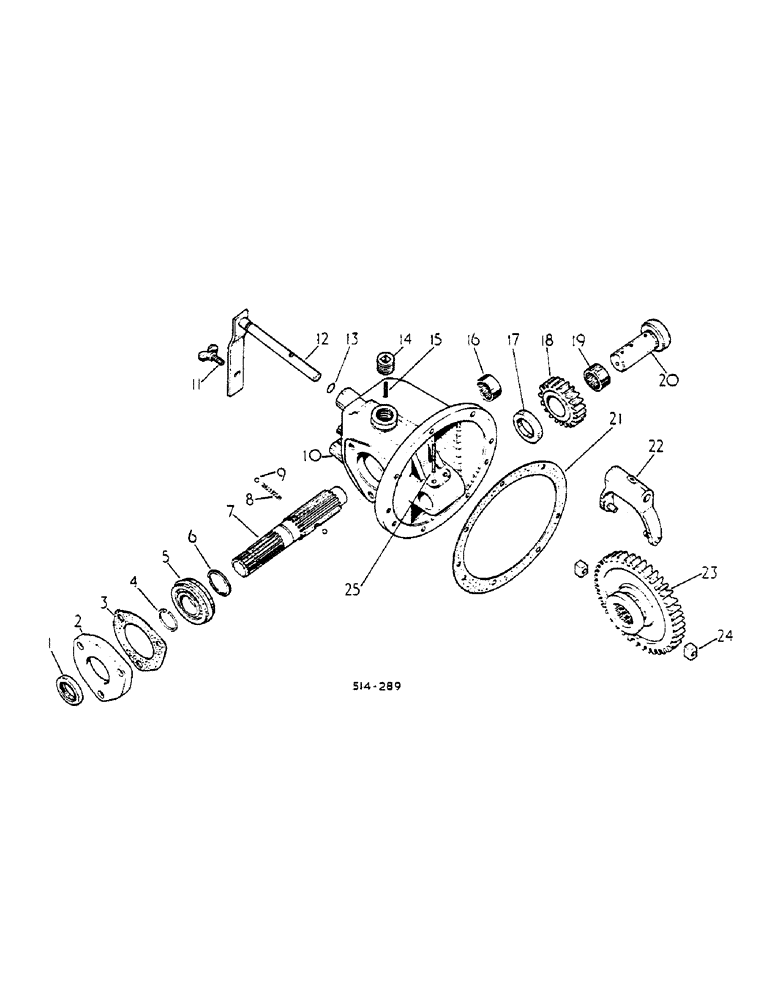 Схема запчастей Case IH HYDRO 84 - (07-087) - SIDE DRIVE POWER TAKE-OFF (04) - Drive Train