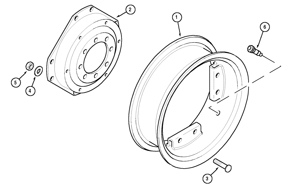 Схема запчастей Case IH MX100C - (06-35) - REAR WHEELS - ADJUSTABLE, G.K.N. FOR TIRES 16.9, 18.4 X 38 (06) - POWER TRAIN