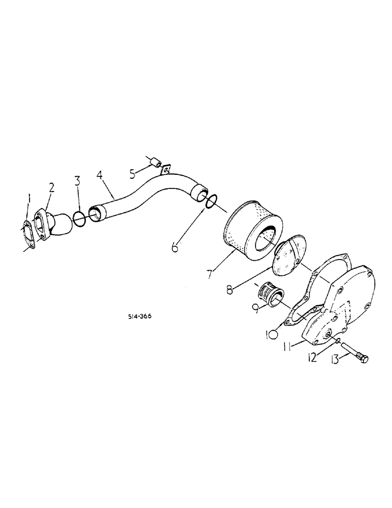 Схема запчастей Case IH 685 - (07-013) - HYDRO. SUCTION TUBE, FILTER AND COVER (04) - Drive Train