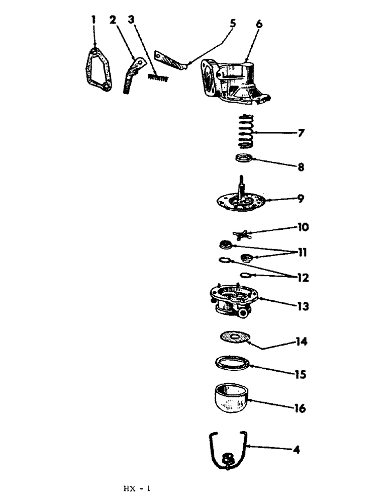 Схема запчастей Case IH 230 - (12-4) - POWER, MECHANICAL FUEL PUMP (GAS) Power