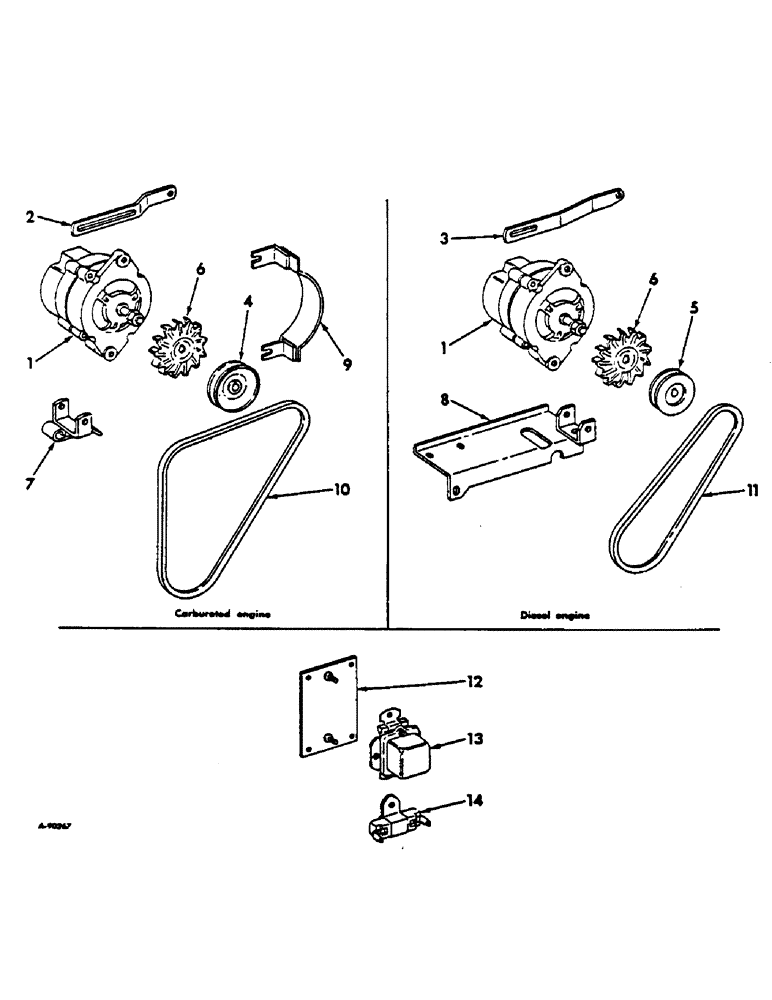 Схема запчастей Case IH 2444 - (G-02) - ELECTRICAL SYSTEM, ALTERNATOR GENERATOR AND CONNECTIONS (06) - ELECTRICAL SYSTEMS